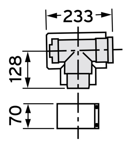 VAILLANT 80/125 PP tisztító könyök