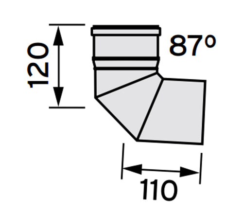 VAILLANT 80 PP könyök 90°