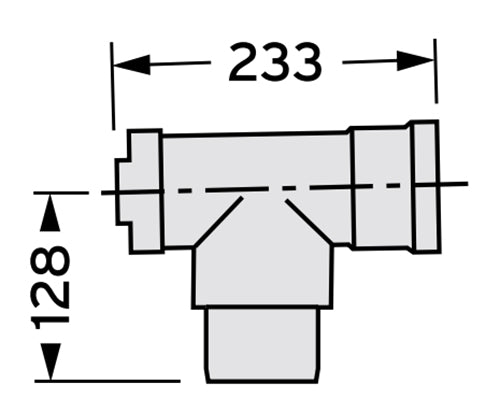 VAILLANT 80 PP tisztító T-idom