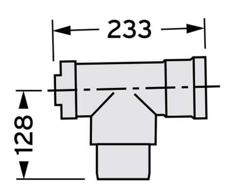 VAILLANT 80 PP tisztító T-idom