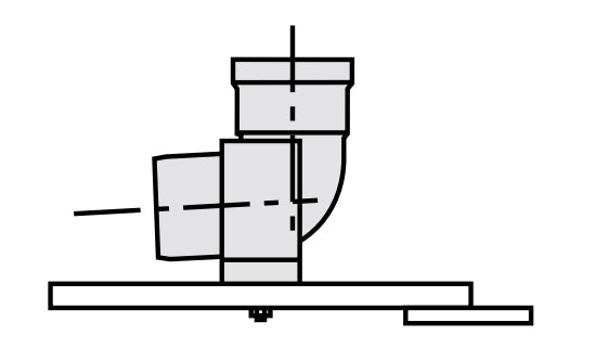 VAILLANT 80 PP bekötő könyök támasztékkal 90°