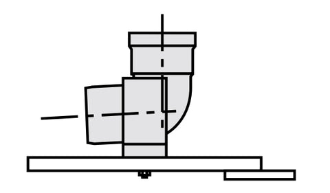 VAILLANT 80 PP bekötő könyök támasztékkal 90°