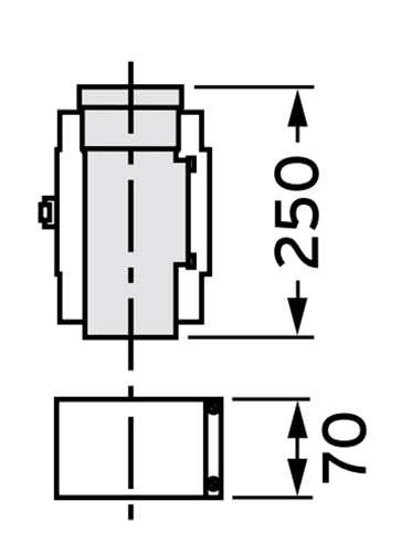 VAILLANT 80/125 ALU tisztítóegyenes