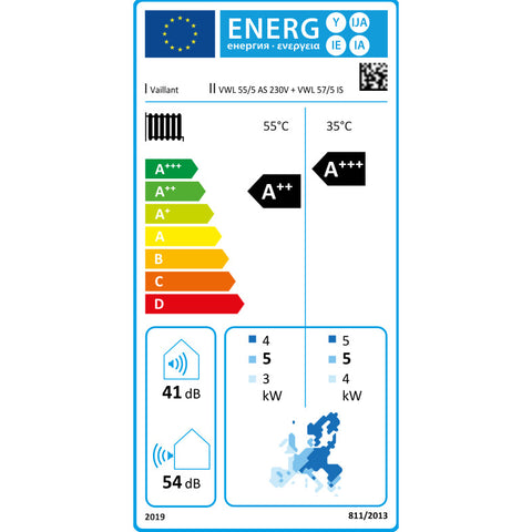 Vaillant aroTHERM Split VWL 55/5 AS 230Vlevegő-víz hőszivattyú kültéri egység