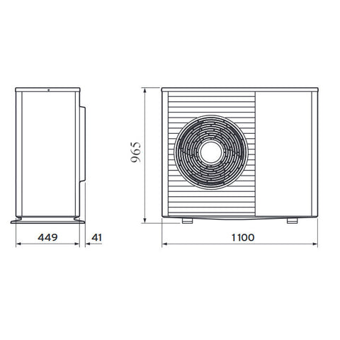Vaillant aroTHERM Split VWL 75/5 AS 230Vlevegő-víz hőszivattyú kültéri egység