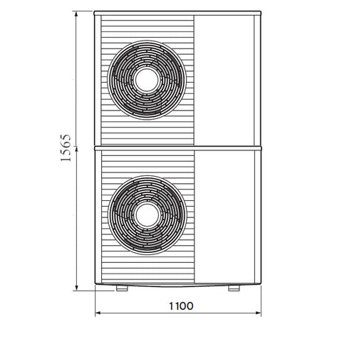 Vaillant aroTHERM Split VWL 125/5 AS 400V levegő-víz hőszivattyú kültéri egység