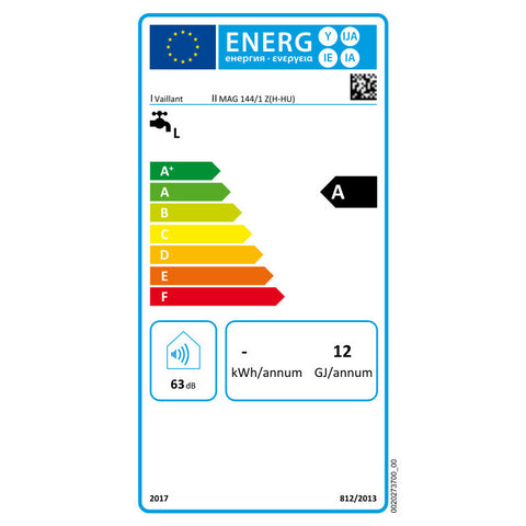 Vaillant atmoMAG 144/1 Z gázüzemű átfolyós őrlángos vízmelegítő 23kW