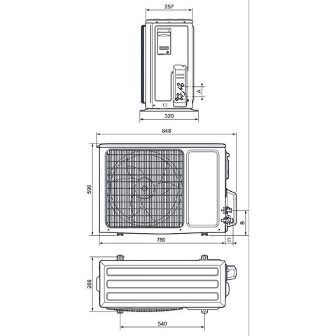 Vaillant VAI5-035 WNO mono-split kültéri egység