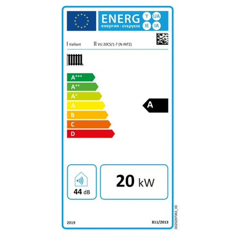 Vaillant Ecotec exclusive VU 20 CS/1-7(N-INT2) kondenzációs gázkazán, fűtő 19,7 Kw