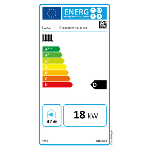 Vaillant eloBLOCK VE 18/14 EU II elektromos kazán, fűtő 18 Kw