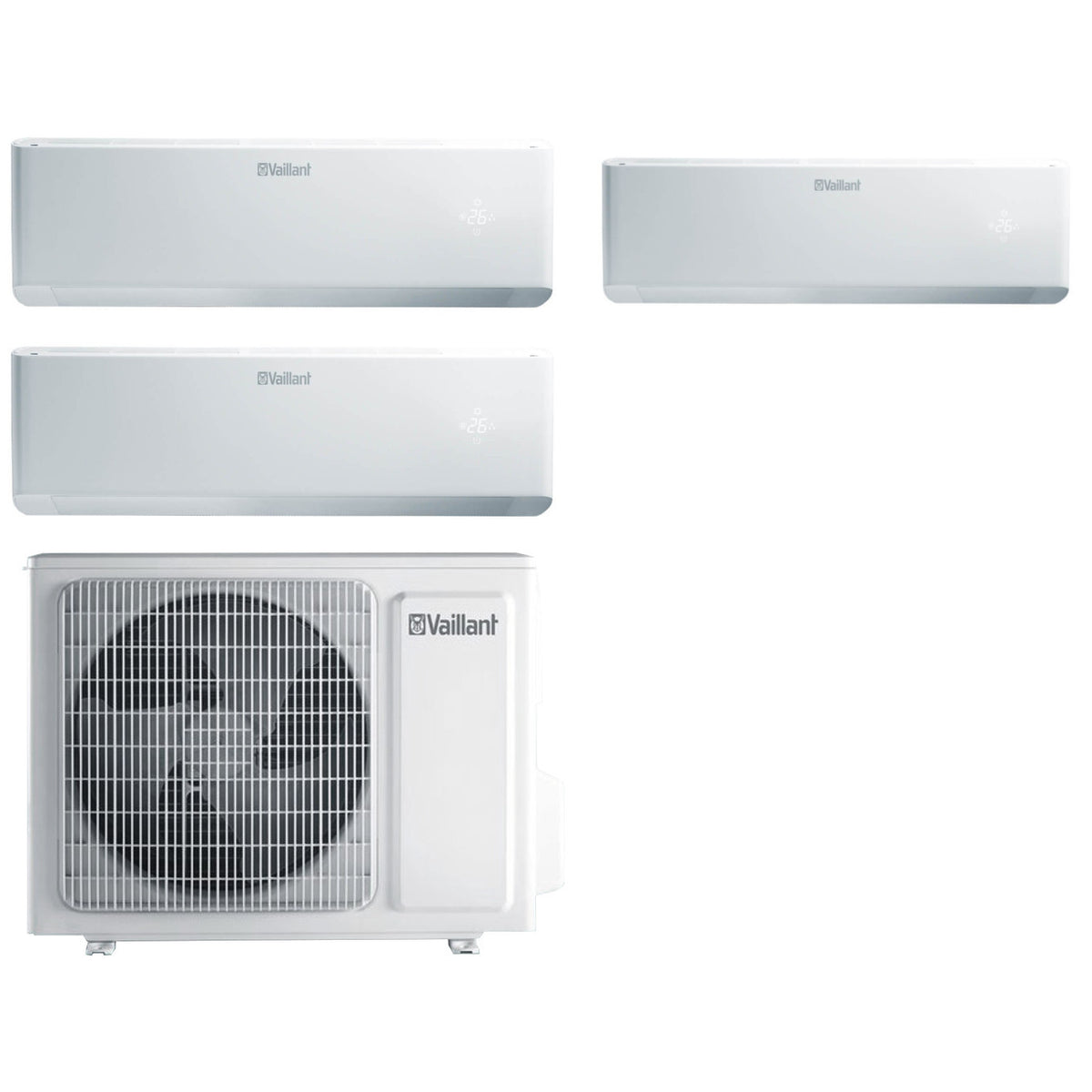 Vaillant climaVAIR oldalfali légkondicionáló VAM5-072W3O7, multi 7 kW (1x2+2x2,5 kW)