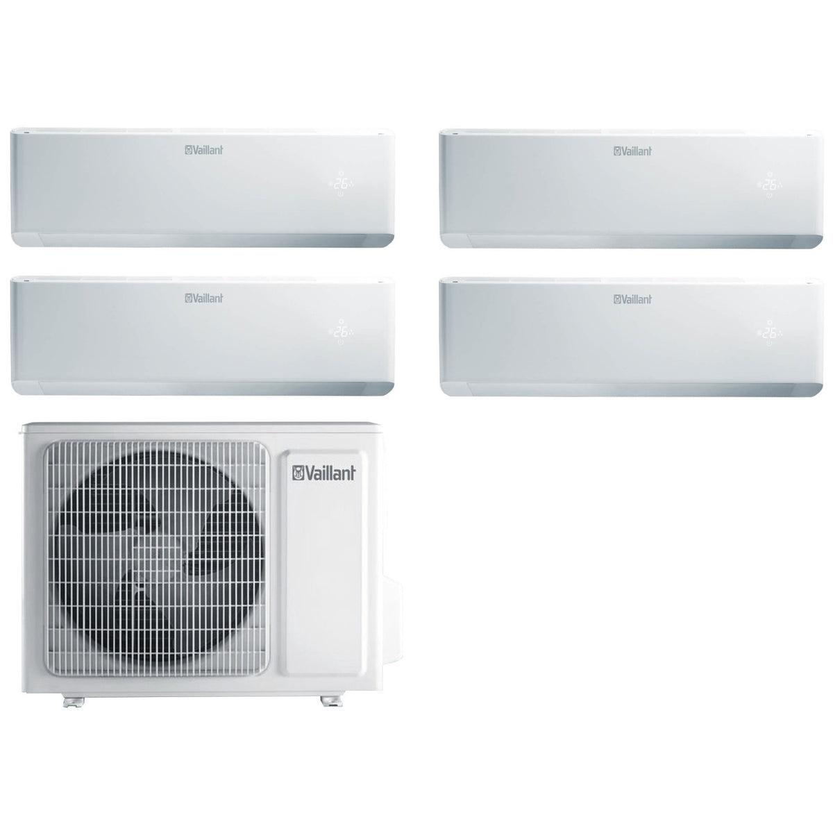 Vaillant climaVAIR oldalfali légkondicionáló VAM5-080W4O8, multi 8 kW (4x2 kW)