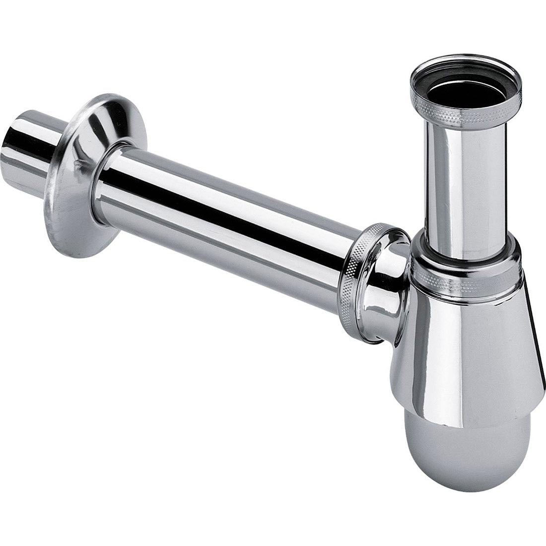 VIEGA bidé búraszifon, leeresztő nélkül, krómozott, sárgaréz D32mm L=250mm