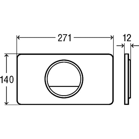 VIEGA WC Nyomólap Visign for Style 13 fehér