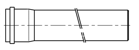 Viessmann 80 PPs cső 100cm