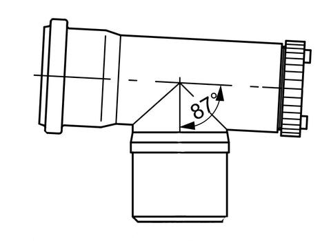 Viessmann 80 PPs ellenőrző T-idom