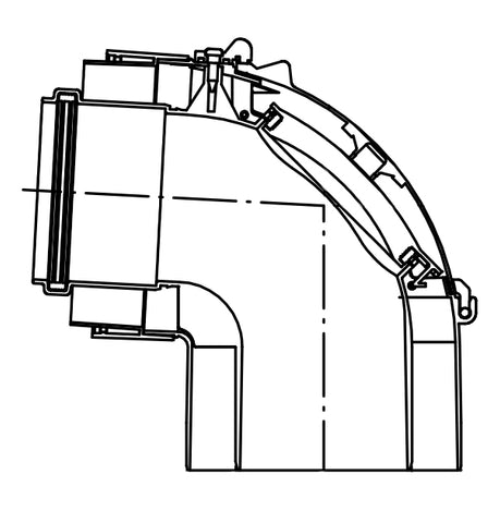Viessmann 80/125 PPs ellenőrzőív 90°
