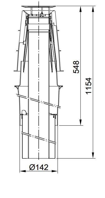Viessmann 60/100 PPs AZ-tetőátvezetés fekete