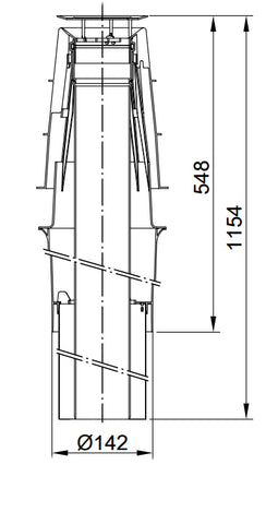 Viessmann 60/100 PPs AZ-tetőátvezetés fekete