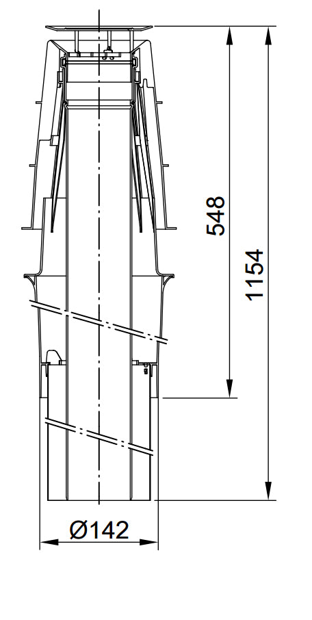 Viessmann 80/125 PPs tetőátvezetés