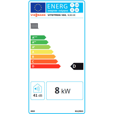 Viessmann Vitotron 100 VLN3-08 elektromos kazán, fűtő, állandó vízhőmérséklettel 8Kw
