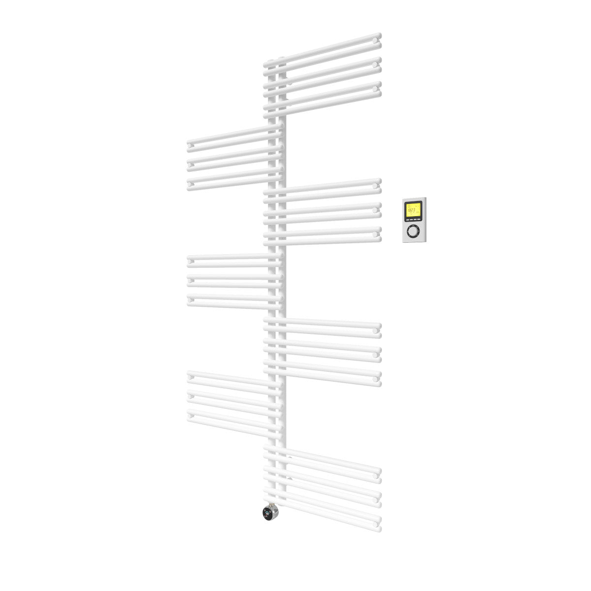 Vogel&Noot Figuresse Twist Electric 910x1194 matt mélyfekete radiátor (FLSM011909000N0S0029)
