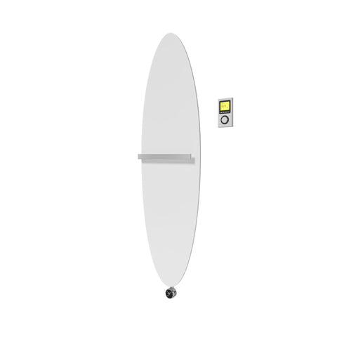 Vogel&Noot Figuresse Ellipse Electric 390x1390 matt mélyfekete radiátor (FLUM013903900N0S0029)
