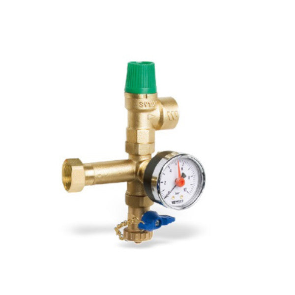 Watts szolár biztonsági szelepcsoport 3/4",  6bar