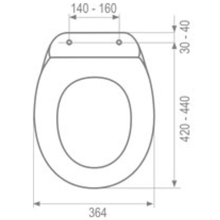 MKW Mars WC ülőke, Easy Lock zsanérral
