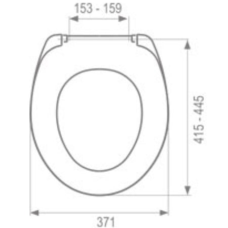 MKW Universal Eco WC ülőke, thermoplast, műanyag zsanérral