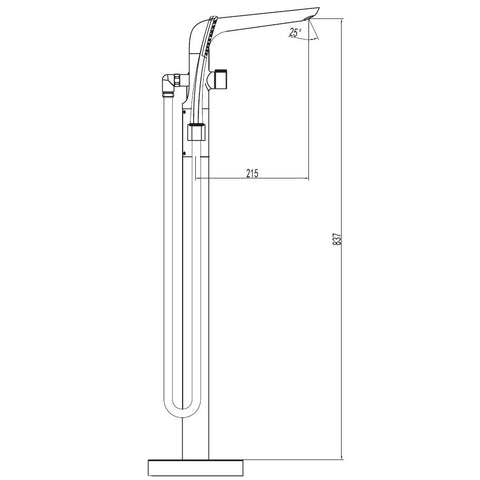 Wellis Rundo Solo szabadonálló csaptelep (18x88x30)