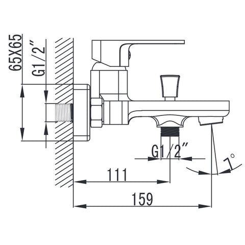 Wellis Cosmo kád csaptelep (21,5x17,9x11,5)