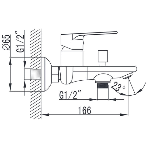 Wellis Asti kád csaptelep (21,5x18,3x16,6)