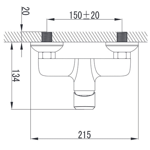 Wellis Asti zuhany csaptelep (21,5x13,4)