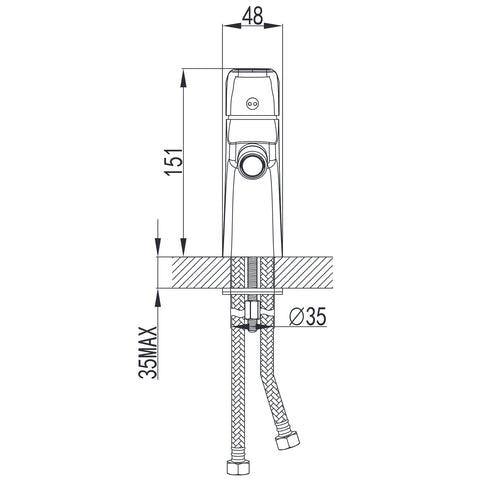 Wellis Bellini bidé csaptelep (15,1x4,8)