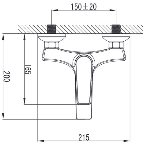 Wellis Bellini kád csaptelep (21,5x20x9,4)