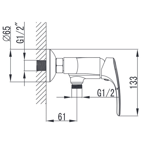 Wellis Bellini zuhany csaptelep (21,5x14,8x13,3)