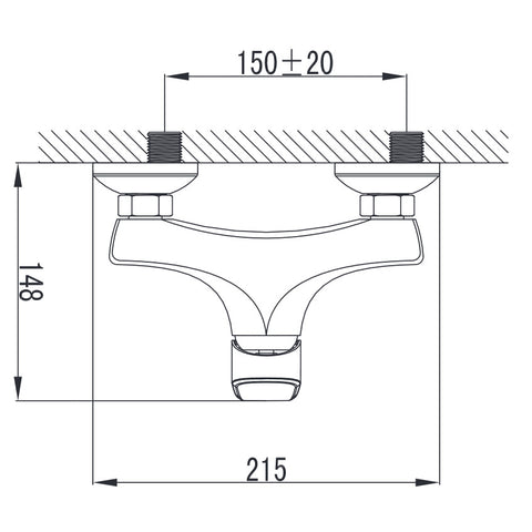 Wellis Bellini zuhany csaptelep (21,5x14,8x13,3)