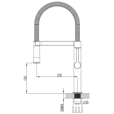 Wellis Spring mosogató csaptelep (10x50x26)