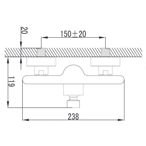 Wellis Rundo zuhany csaptelep (23,8x11,9)