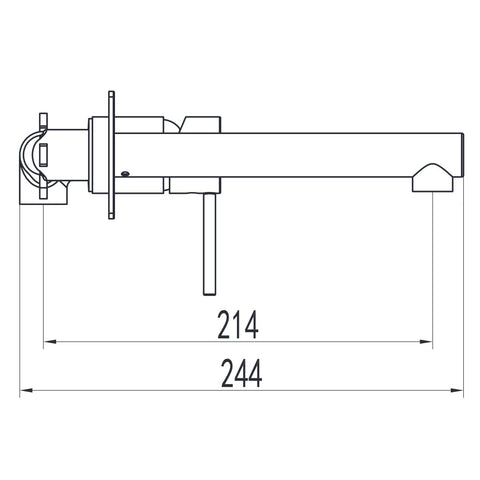 Wellis Comino mosdó csaptelep fali (19x11,2x24,4)