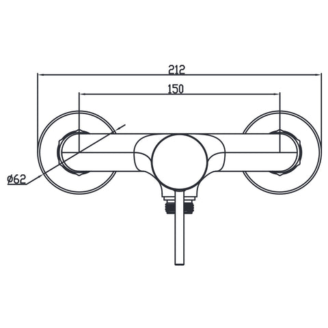 Wellis Comino zuhany csaptelep (21,2x18x10,8)