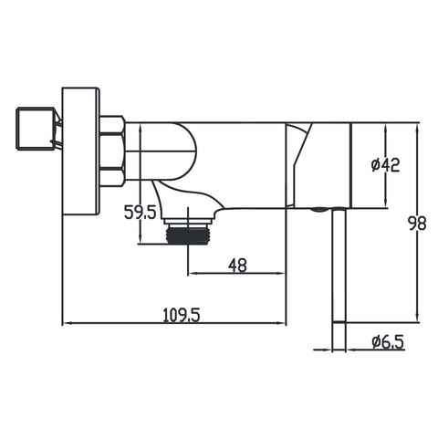 Wellis Comino zuhany csaptelep (21,2x18x10,8)