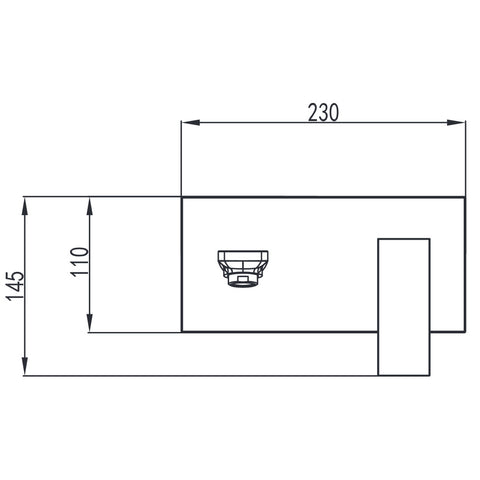 Wellis Mamba mosdó csaptelep fali (23x11x20)