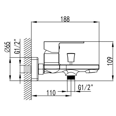 Wellis Mamba kád csaptelep (21,5x18,8x10,9)