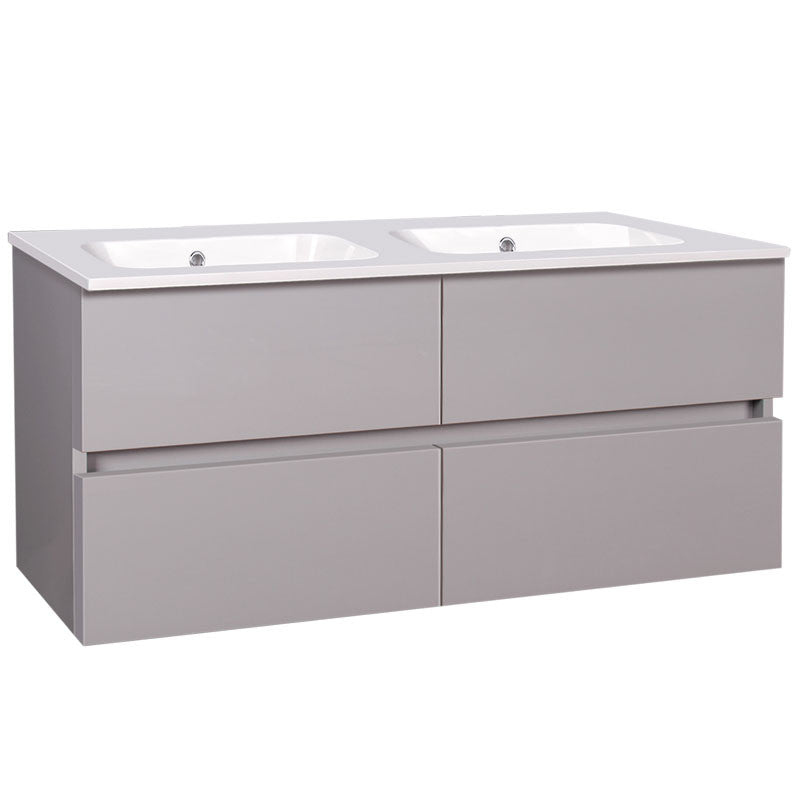 Wellis Elois Grey 120 4 fiókos mosdószekrény (119x45x55)