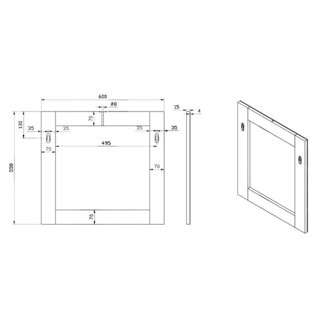Wellis Nina 60 fali tükör (60x55)