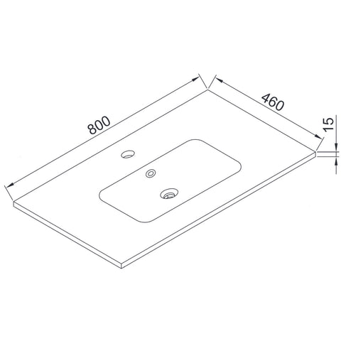 Wellis Ginger 80 mosdó (80x46x1,5/17,3)