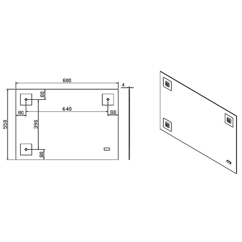 Wellis Ginger 80 fali tükör (80x55)
