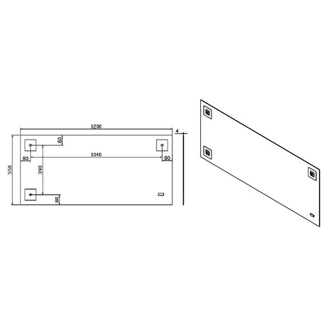 Wellis Ginger 120 fali tükör (120x55)